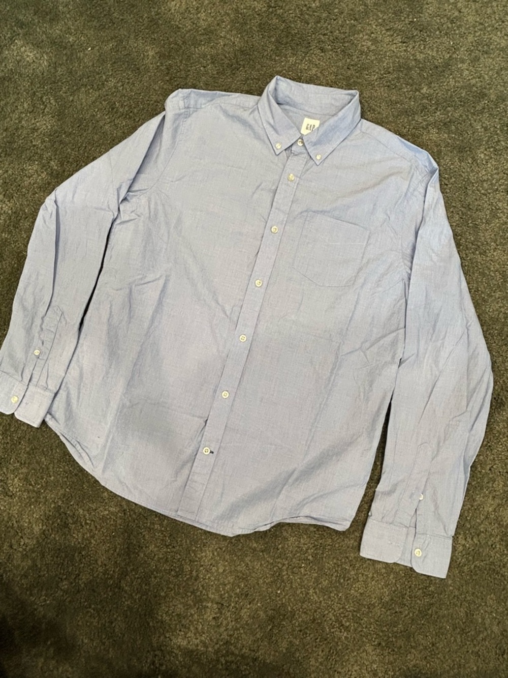 GAP Light Blue Men's Button-Down Casual Shirt